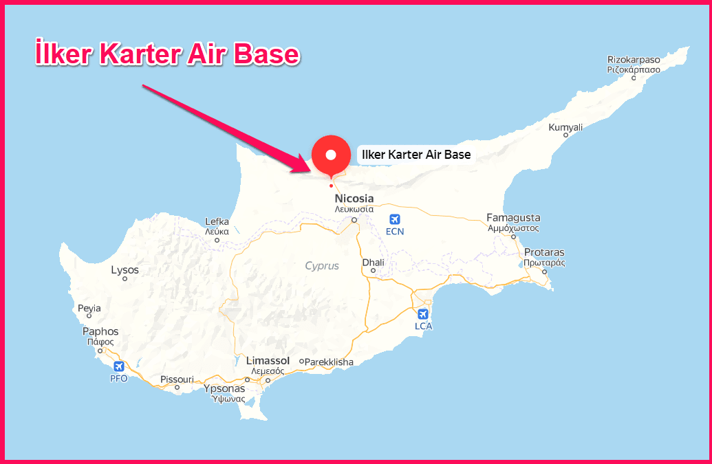 İlker Karter Air Base Map Location