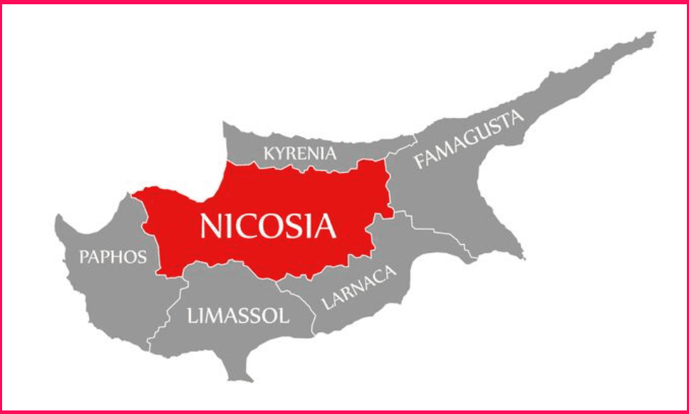 Map of Nicosia