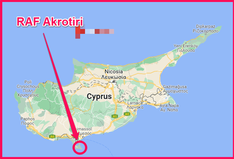 RAF Akrotiri Map Location