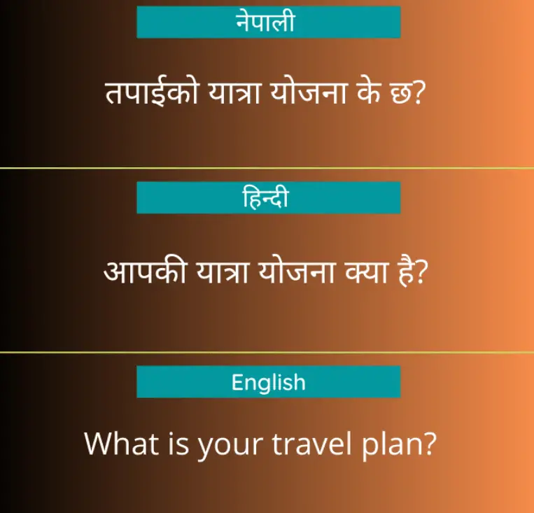 What is your travel plan